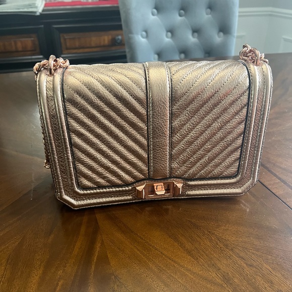 Rebecca Minkoff rose gold handbag. Never used. NWT - Picture 2 of 6